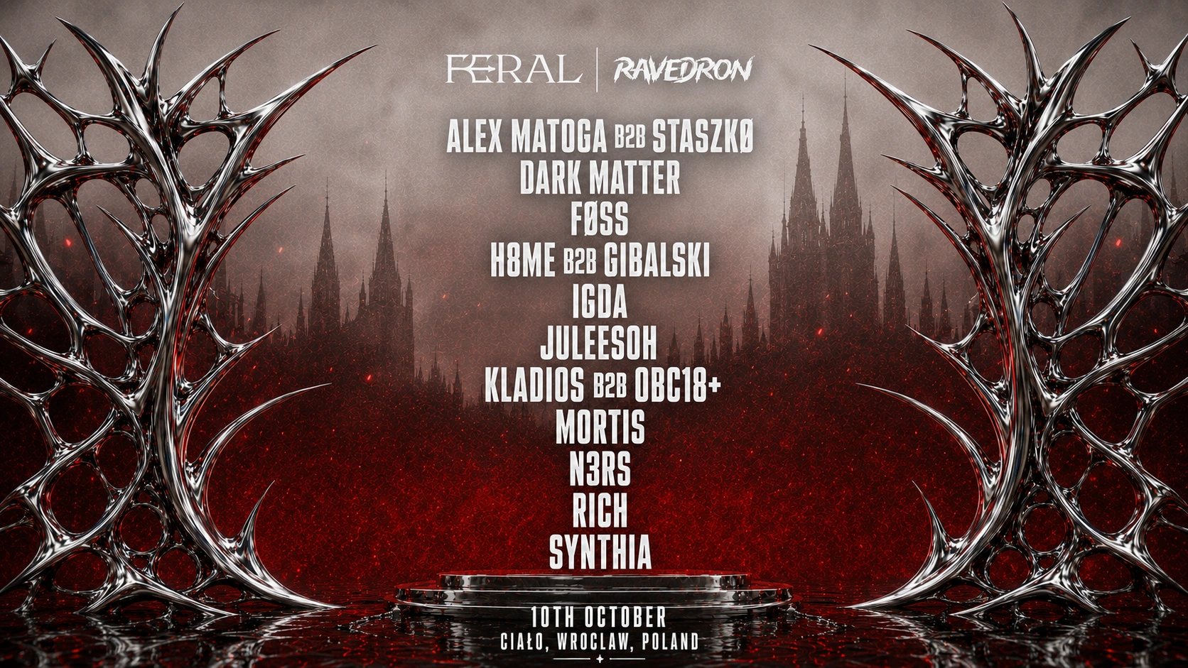 RAVEDRON x FERAL Lineup RAVEDRON x FERAL Lineup